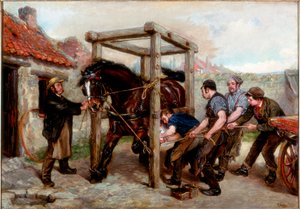 Calçando a Baía Mare, c.1885-90 de Ralph Hedley