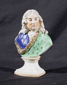 Busto de retrato de Staffordshire de George Frederick Handel (1685-1759) (chumbo faiança de vidro)