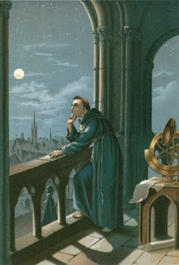 Roger Bacon no seu observatório em Oxford
