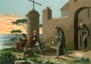 A chegada de Colombo a La Rabida
