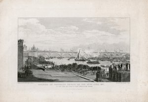 Waterloo Bridge, London, inaugurado em 18 de junho de 1817 de Ramsay Richard Reinagle