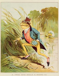 Ilustração de &39;A Frog He Would A-Wooing Go&39; de Randolph Caldecott