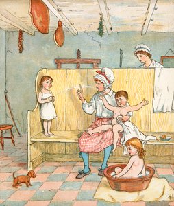 O rapaz do agricultor (litografia a cores) de Randolph Caldecott