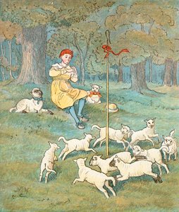 O rapaz do agricultor (litografia a cores) de Randolph Caldecott