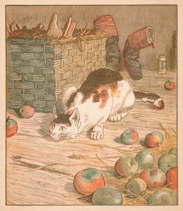 O gato que comeu o rato que comeu o malte ..., c1878. de Randolph Caldecott