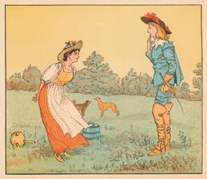 Então não posso me casar com você, minha linda empregada !, c1882. de Randolph Caldecott