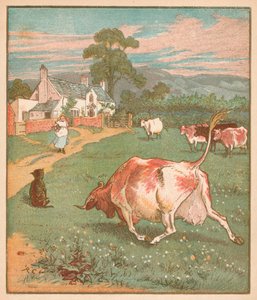 Esta é a vaca com o chifre amassado ..., c1878. de Randolph Caldecott