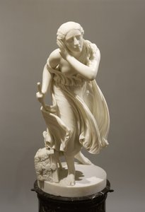 Nydia, The Blind Flower Girl of Pompeii, c.1888 (mármore) de Randolph Rogers