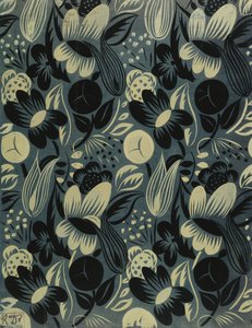 Flores sobre fundo azul; Fleurs sur Fond Bleu de Raoul Dufy