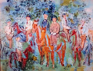 Cavaleiros na floresta de Raoul Dufy