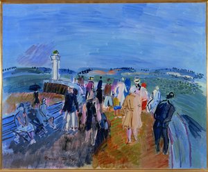 Jetee de Honfleur (óleo sobre tela) de Raoul Dufy