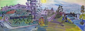 Paisagem de Langres, c.1933 (óleo sobre tela) de Raoul Dufy