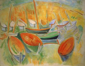 Barcos em Martigues de Raoul Dufy