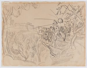 Oliveiras na Provença de Raoul Dufy
