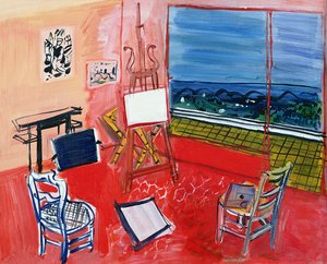 Estúdio em Vence (óleo sobre tela) de Raoul Dufy