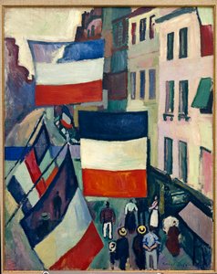 A Rua Bulwark a 14 de julho de Raoul Dufy