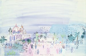 O Casino de Nice, c.1936 (guache e aguarela sobre papel)
