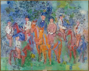 Os cavaleiros do bosque de Raoul Dufy
