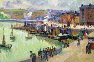 O Porto (óleo sobre papel) de Raoul Dufy