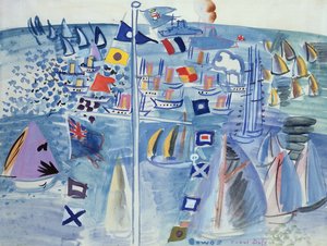 A Regata de Cowes (aguarela sobre papel)