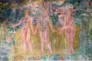 O Sena, de Paris ao mar, pormenor de Raoul Dufy