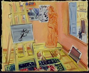 O Estúdio, c.1942 (óleo sobre tela) de Raoul Dufy
