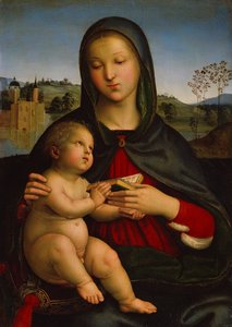 Madona e Menino com Livro, c.1502-03 (óleo sobre painel)