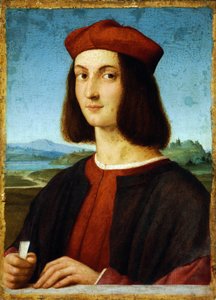 Retrato de Pietro Bembo (1470-1547) - pintura de Rafael (Raffaello Sanzio