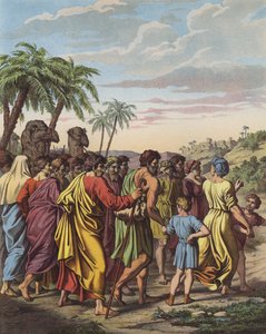 Regresso dos israelitas do seu cativeiro na Babilónia (cor litho)