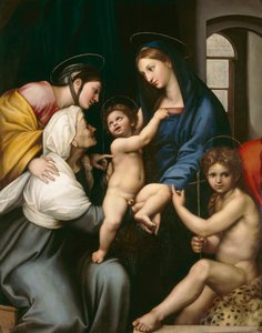 Madonna of the Cloth, c.1514 (óleo sobre painel) de Raphael