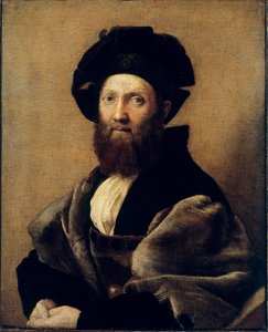 Retrato de Baldassare Castiglione (Óleo sobre tela de Raphael