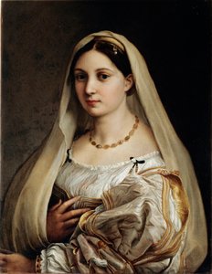 Retrato da Senhora chamada Pintura Voilee de Raphael