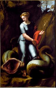 Santa Margarida (óleo sobre tela, c. 1520) de Raphael
