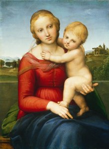 The Small Cowper Madonna, c.1505 (óleo no painel) de Raphael
