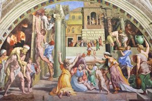 O incêndio no borgo, c.1501-1520 (fresco)