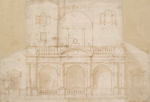 Projeto Arquitetônico Villa Madama, início do século XVI de Raphael