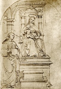 Madonna Enthroned de Raffaello Sanzio Raphael