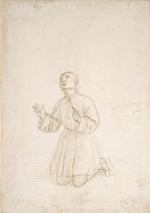 Figura ajoelhada de um jovem, c1503 de Raphael