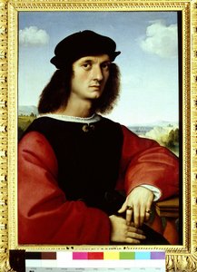 Portrait d "Agnolo Doni, 1505-1506 Pintura por Raphael