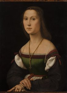Retrato de uma jovem La Muta, ca 1507. de Raphael