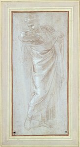 Estudo de um homem para o desenho de tapeçaria de São Paulo em Lystra de Raphael