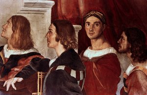 Missa em Bolsena, detalhe, 1512 de Raffaello Sanzio Raphael