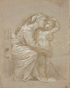 A Virgem e a Criança, início do século XVI de Raphael