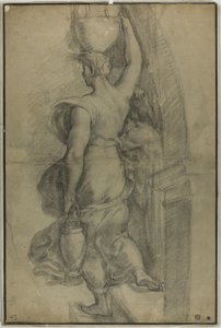 Mulher carregando jarra de água de Raphael