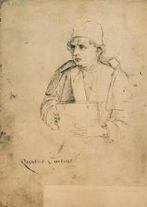 Quinto Curzio Rufo; desenho de Raphael. Galerias Accademia, Veneza de Raffaello Sanzio Raphael
