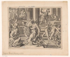 Empresa de festas de Raphael Custos (attributed to)