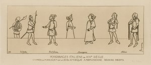 Personagens italianos do século 14 de Raphael Jacquemin