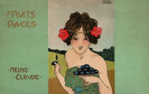 Greengages, c.1900 (ilustração) de Raphael Kirchner