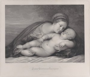 A Madonna abraçando o menino Jesus adormecido, 1797.