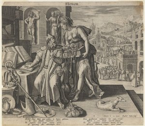 Honra, 1591 de Raphael Sadeler the Elder